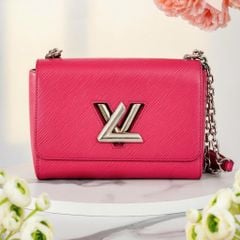 Túi Louis Vuitton Pink Epi Twist MM