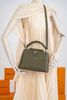 Túi Louis Vuitton Capucines BB Taurillon Olive Green