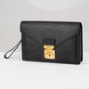 Clutch Louis Vuitton Pochette Sellier Dragonne Noir Epi (Đen)