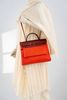 Túi đeo Hermès Herbag Zip Fauve Vache & Orange Mecano Toile Size 31