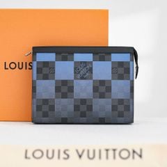 Clutch Louis Vuitton Pochette Voyage Blue Giant Damier