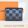 Clutch Louis Vuitton Pochette Voyage Blue Giant Damier