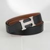 Thắt lưng Hermès H Buckle Reversible Togo/Boxcalf (Nâu Gold/Đen)