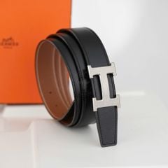 Thắt lưng Hermès H Buckle Reversible Togo/Boxcalf (Nâu Gold/Đen)