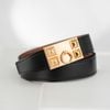 Thắt lưng Hermès Collier Golden De Chien Boxcalf/Togo (Đen/Nâu Gold)