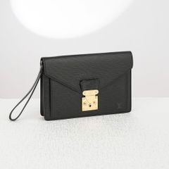 Clutch Louis Vuitton Pochette Sellier Dragonne Noir Epi (Đen)