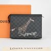 Clutch Louis Vuitton Voyage Damier Graphite (Wild Animals Edition)