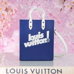 Túi đeo Louis Vuitton Sac Plat Everyday Navy Blue Taurillon size XS (Unisex)