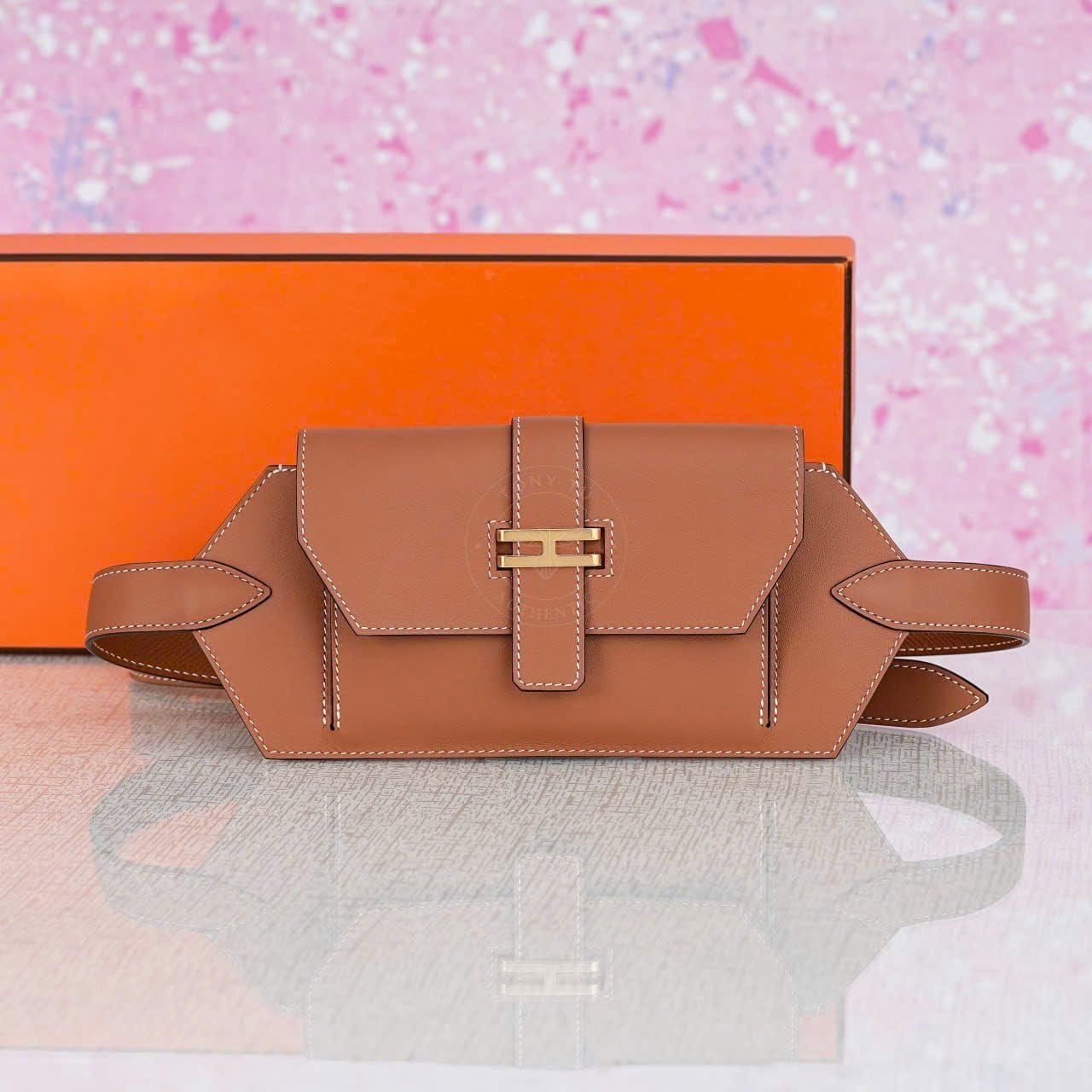 Túi đeo Hermès Élan Pocket Gold Swift size 24