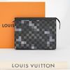 Clutch Louis Vuitton Pochette Voyage MM Karo Grey Damier (Xám Bạc)