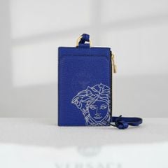 Ví đựng thẻ Versace Medusa Blue Cowhide