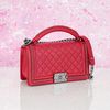 Túi đeo Chanel Boy Top Handle Red Calfskin Medium
