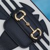 Túi đeo Gucci x Adidas Mini Horsebit Goaskin (Trắng Đen)