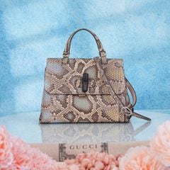 Túi Gucci Python Bamboo Daily Top Handle size 25