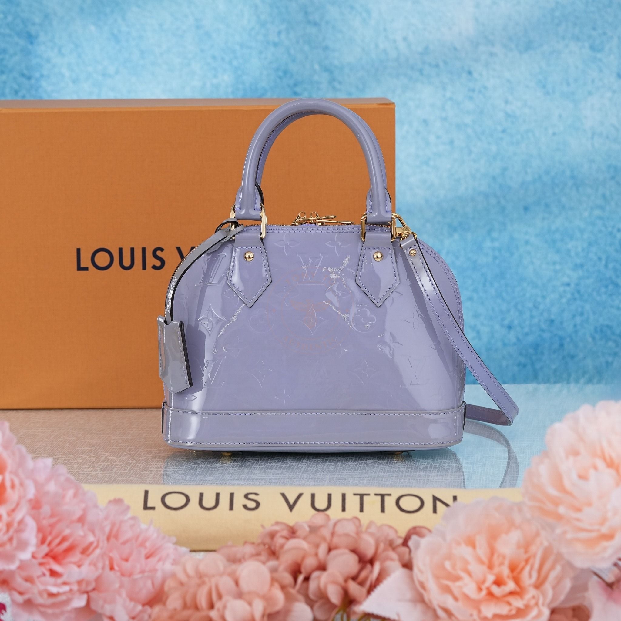 Túi Louis Vuitton Alma BB Vernis Lilac (Tím Lilac)