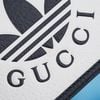 Túi đeo Gucci x Adidas Mini Chain Wallet Goaskin (Trắng Đen)