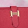 Ví dài Hermès Bearn Bifold Rose Jaipur Chèvre Mysore