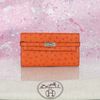 Ví dài Hermès Kelly Longue Wallet Orange Ostrich