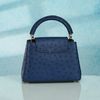 Túi đeo Louis Vuitton Capucines Mini Navy Ostrich