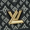 Túi đeo Louis Vuitton Twist MM Monogram Jacquard Black