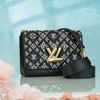 Túi đeo Louis Vuitton Twist MM Monogram Jacquard Black