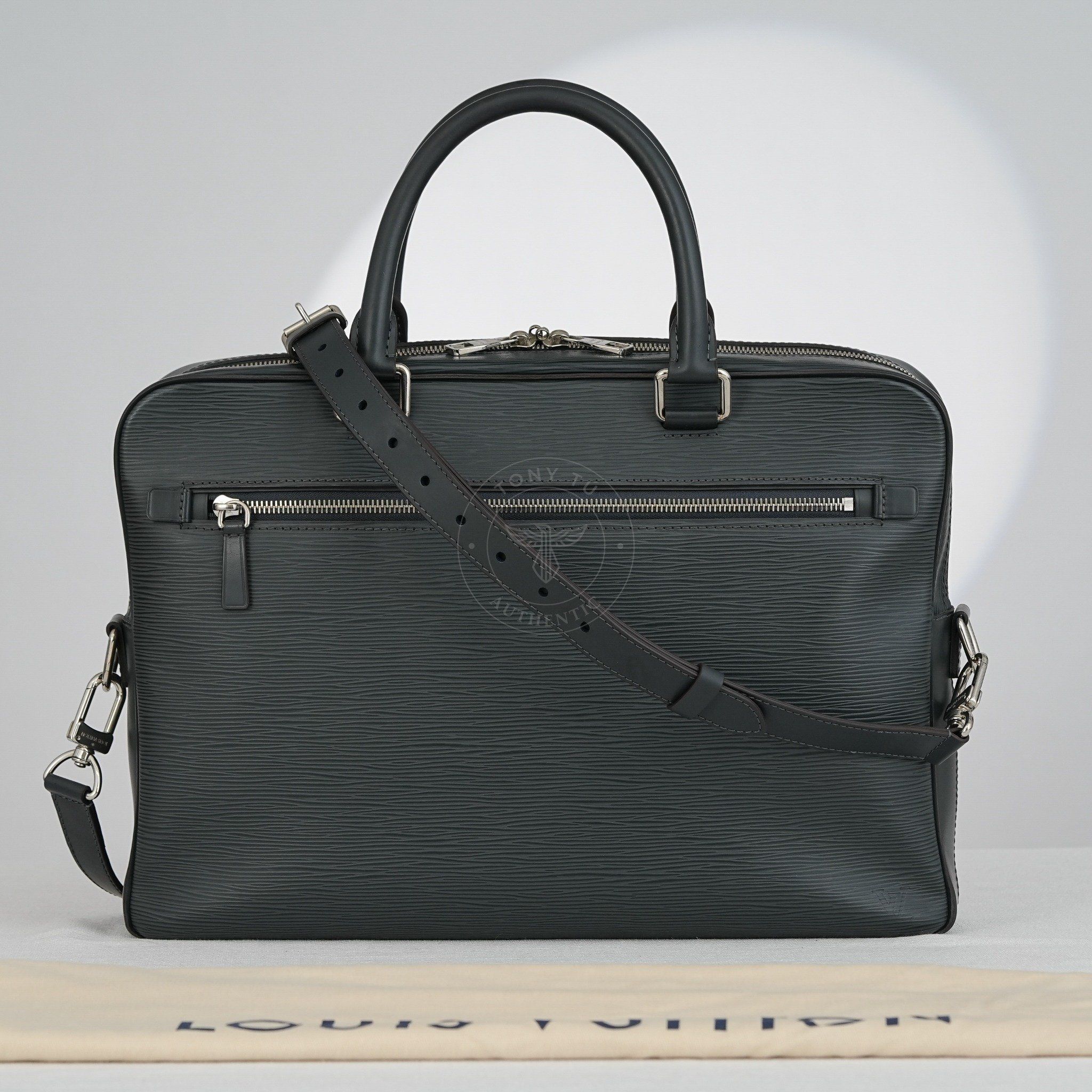 Cặp tài liệu Louis Vuitton Porte Documents Bleu Nuit Epi (Xanh đậm) size 39