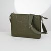 Túi đeo/Pouch Gucci Jumbo GG Dark Green Cowhide (Xanh rêu) size 31