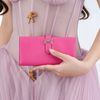 Ví dài Hermès Bearn Bifold Rose Tyrien Epsom