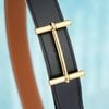 Thắt lưng Hermès H Buckle Reversible Box Calf/Togo size 85 (Đen/Nâu Gold)