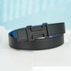 Thắt lưng Hermès Rider Reversible Box Calf/Togo (Đen/Xanh) size 85