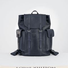 Balo Louis Vuitton Christopher MM Epi Bleu Nuit (Xanh đậm) size 45