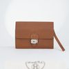 Clutch Hermès Sac à Dépêches Bordeaux Cowhide size 23 (Nâu Gold)