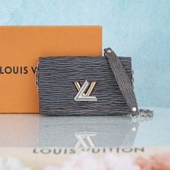 Túi đeo Louis Vuitton Epi Twist Chain Wallet Dark Denim size 19