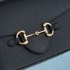 Túi Gucci Azalea Horsebit 1955 Goatskin size 18 (Đen)
