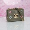 Túi Louis Vuitton Twist MM Mechanical Flower Khaki Epi (Limited)