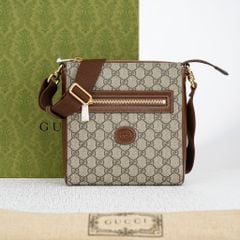 Túi đeo Gucci GG Supreme Small Messenger Canvas size 21