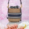 Túi đeo Christian Dior Wicker Bucket Oblique