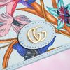 Ví ngắn Gucci Marmont Bifold GG Floral Blue (Limited)
