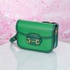 Túi đeo Gucci Green GG Horsebit 1955 Edition Cowhide