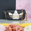 Túi đeo Gucci x Adidas Mini Horsebit Goaskin (Đen Trắng)