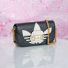 Túi đeo Gucci x Adidas Mini Horsebit Goaskin (Đen Trắng)