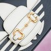Túi đeo Gucci x Adidas Mini Horsebit Goaskin (Đen Trắng)