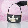 Túi đeo Gucci x Adidas Mini Horsebit Goaskin (Đen Trắng)