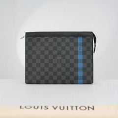 Clutch Louis Vuitton Voyage Bicolor Stripe MM Damier Graphite