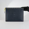 Clutch Louis Vuitton Voyage Damier Graphite / Bleu Nuit Epi size MM
