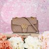 Túi đeo Gucci GG Marmont Nude Matelassé size Small