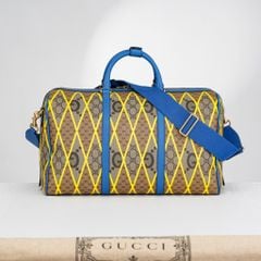 Túi Gucci GG Rhombus Print Duffle In Beige size 45 (Unisex)