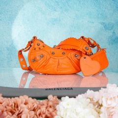 Túi đeo Balenciaga Le Cagole Pop Orange size XS