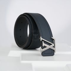 Thắt lưng Louis Vuitton Initiales Midnight Blue Cowhide (Xanh đậm) size 90