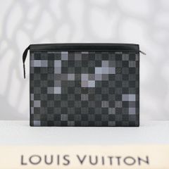 Clutch Louis Vuitton Pochette Voyage MM Karo Grey Damier (Xám Bạc)